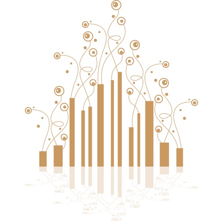 Modern abstract pattern on white backgroundのイラスト素材