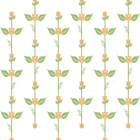 Beautiful background of seamless floral patternのイラスト素材