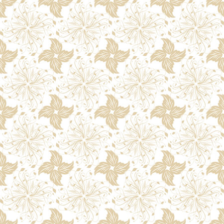 Beautiful background of seamless floral pattenのイラスト素材