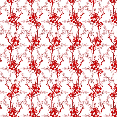 Beautiful background of seamless floral patternのイラスト素材