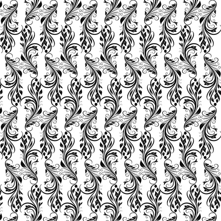Beautiful background of seamless floral pattern のイラスト素材