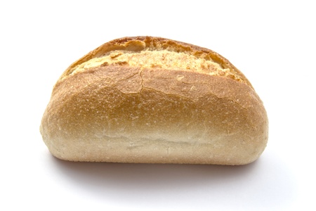 Mini bread isoolated on white backgroundの写真素材