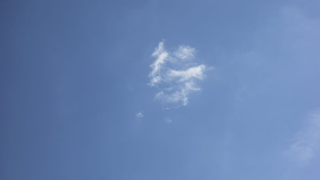 Beautiful blue sky and white cloudsの写真素材