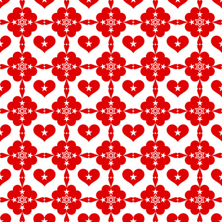 seamless heart patternのイラスト素材