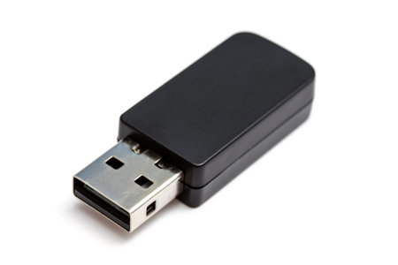 USB memory stick isolated on white 