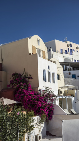traditional architecture in Santorini,Greeceの写真素材