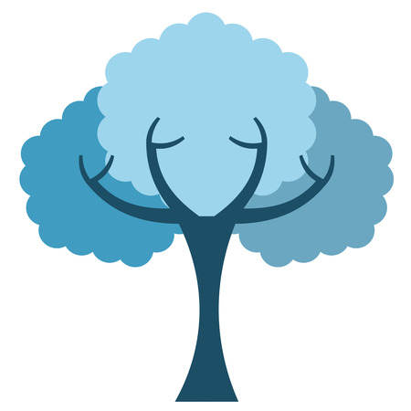 Art tree isolated on white backgroundのイラスト素材