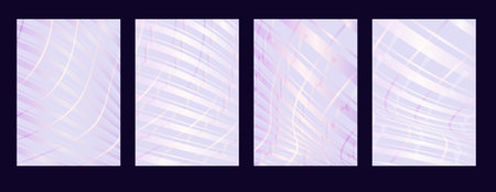 Pastel halftone gradient placard templates set with line. Blue, pink, purple, violet, pastel gradient background.  Applicable for brochures, flayers, banners, covers, notebooks, book and magazine.のイラスト素材