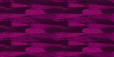 Colorful maroon artistic oil messy brush strokes texture seamless pattern. Burgundy splashes of paint on a dark background. Vector hand drawn sketch. Abstract geometric print with horizontal lines.のイラスト素材