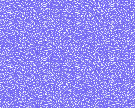 Abstract spotted seamless pattern. Simple violet vector background with organic shapes, drops, spots, circles, snowflakes. Hand drawn minimalist forms texture printのイラスト素材