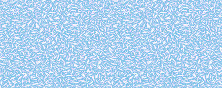 Vector Hand drawn layered dots seamless pattern. Blue spotted background with crossing abstract organic shapes, drops, spots, circles, snowflakes. Painted texture for printのイラスト素材