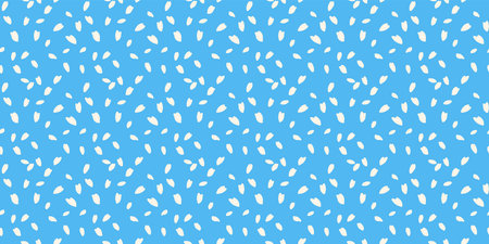 Plain polka dots, drops, spots seamless pattern. Creative tiny random dots, snowflakes, circles...