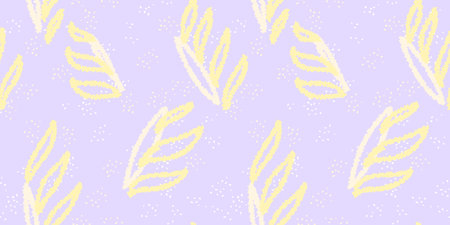 Unique abstract organic shapes seamless pattern. Pastel violet purple background. Vector hand drawn sketch creative forms print. Contemporary minimalist ornament.のイラスト素材