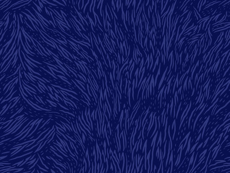 Seamless abstract animal-inspired pattern with blue dynamic organic lines on navy background. Plain print ornament for textile design, modern wallpapers, branding projectsのイラスト素材