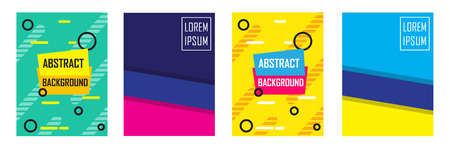 set of sale promotion banner with abstract geometric shape backgroundのイラスト素材