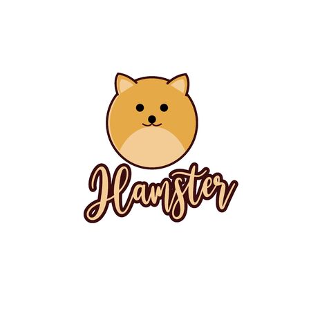 cute hamster  vector template designのイラスト素材