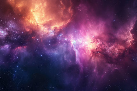 A mesmerizingly colorful galaxy, perfect for your designs related to astronomy.の素材