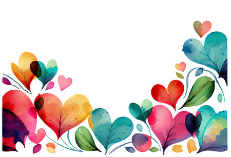 sticker cartoon style heart shape frame isolated on white background . Cartoons flat vector illustrationのイラスト素材