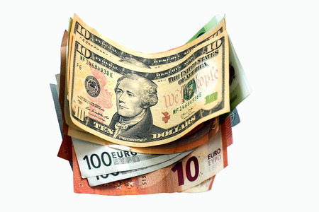 Money - dollars, currencies and other currencies.の写真素材