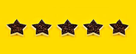 Evaluation of the quality of coffee beans or coffee, of the sensory and color quality of coffee beans.の写真素材