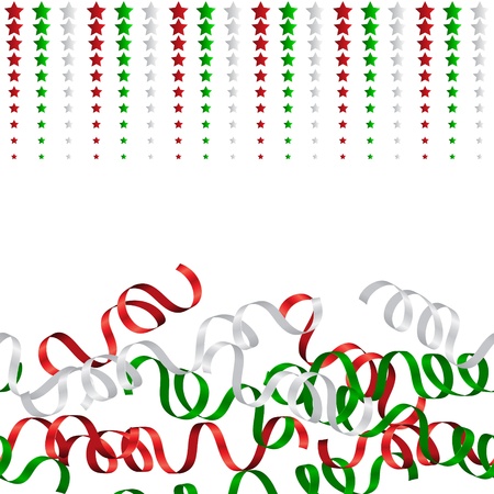 Shiny gradient streamers or party serpentine  Seamless pattern のイラスト素材