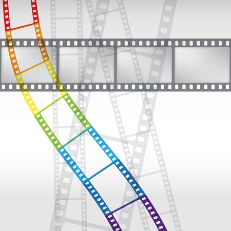 Abstract background with a film stripのイラスト素材