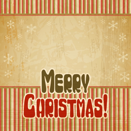 vintage Christmas background in retro style のイラスト素材