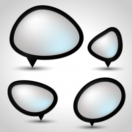 Abstract speech bubble background  のイラスト素材