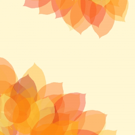 Autumn leaf background with space for text, illustrationのイラスト素材