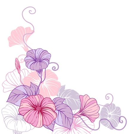 Stylish abstract floral background  Design of flowers のイラスト素材