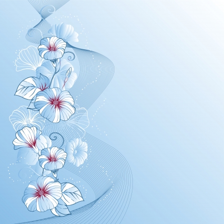 Stylish abstract floral background  Design of flowers のイラスト素材