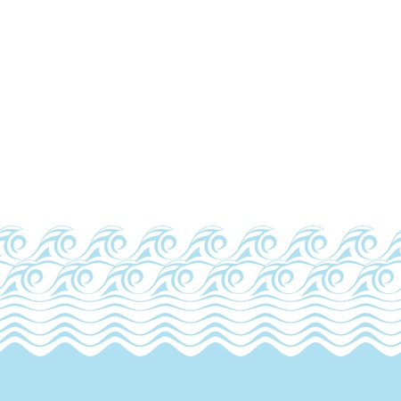 Seamless abstract blue wave texture  background のイラスト素材