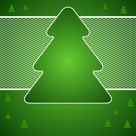Christmas  background with tree of lace のイラスト素材