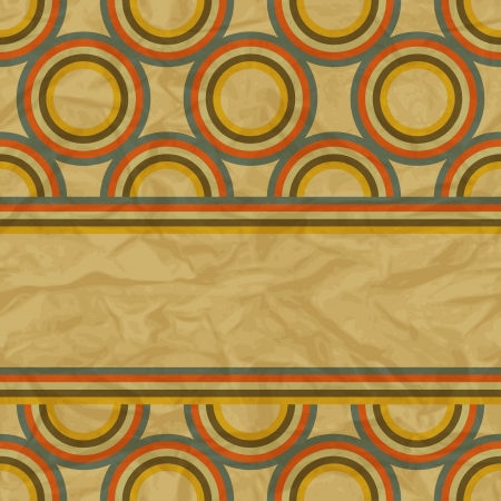  retro seamless pattern on vintage old paper のイラスト素材