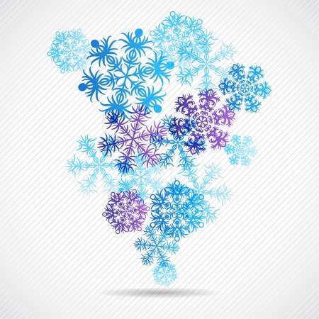 Christmas winter background with snowflake  illustration のイラスト素材