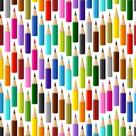 Background with colored pencils  seamless pattern のイラスト素材