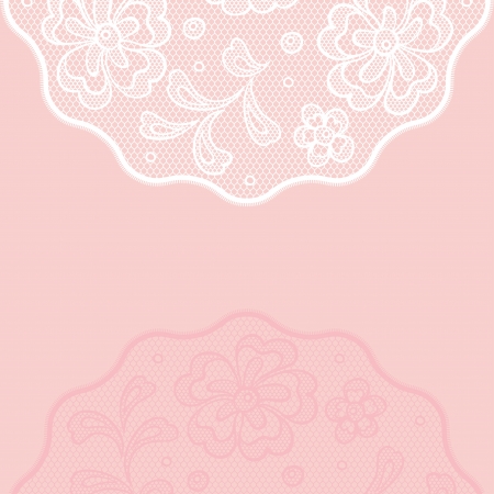Vintage lace background ornamental flowers, invitation card.のイラスト素材