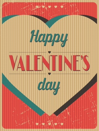 Vintage Valentines Day type text calligraphic background のイラスト素材