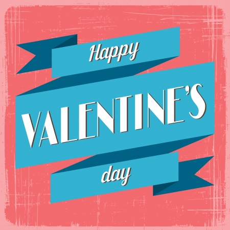 Vintage Valentines Day greeting card のイラスト素材