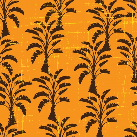 Vector seamless pattern of palm trees のイラスト素材