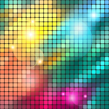 Mosaic background with colored squares のイラスト素材
