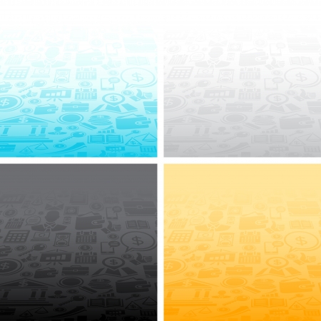 Abstract backgrounds of the business icons のイラスト素材