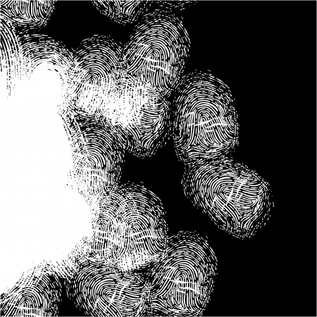 Grunge background with fingerprints のイラスト素材