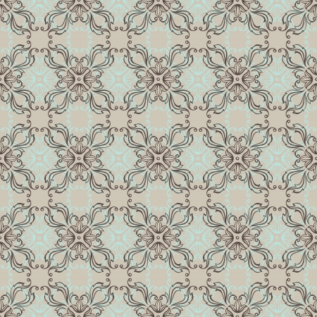 Seamless vintage wallpaper, floral pattern, retro wallpaper のイラスト素材