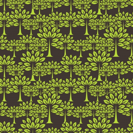 Seamless pattern with trees のイラスト素材