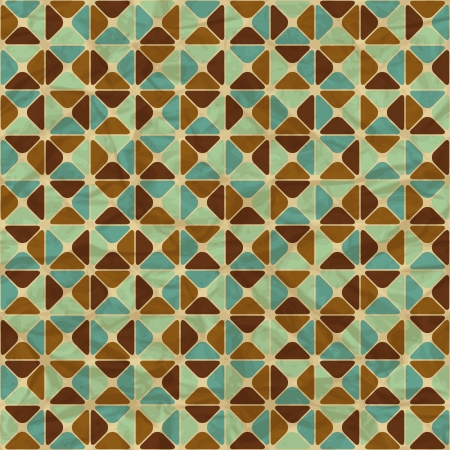 Seamless retro geometric pattern のイラスト素材
