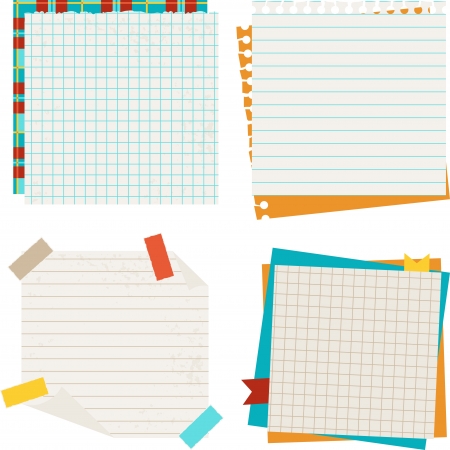 School and education background with sticky papers.のイラスト素材