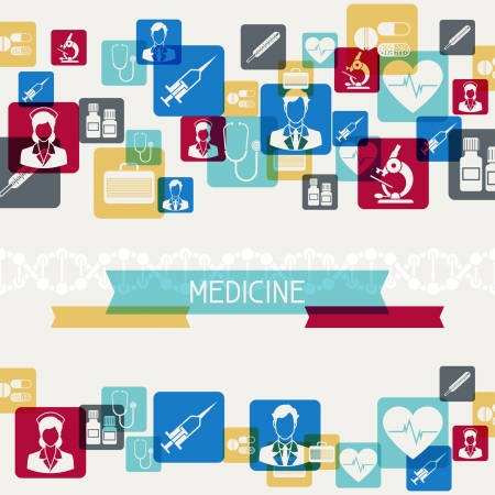 Medical and health care background.のイラスト素材