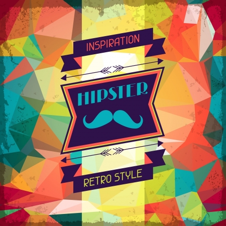 Hipster background in retro style.のイラスト素材