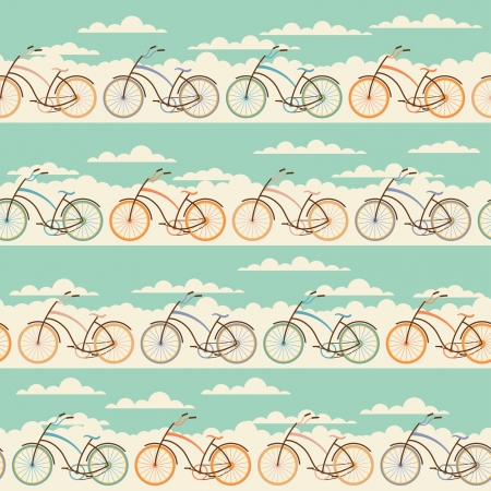 Seamless pattern in retro styleのイラスト素材